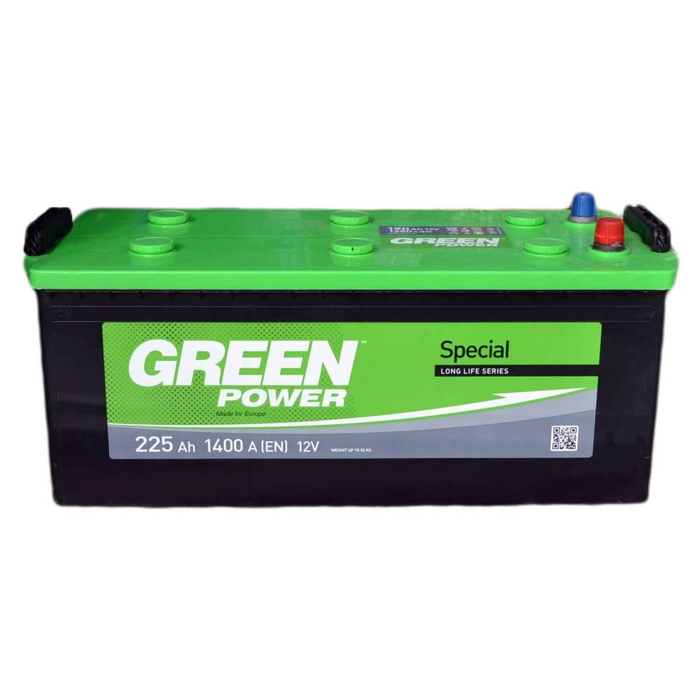 Акумулятор GREEN POWER Standart 225Ah бокова (+/-) (1400EN)